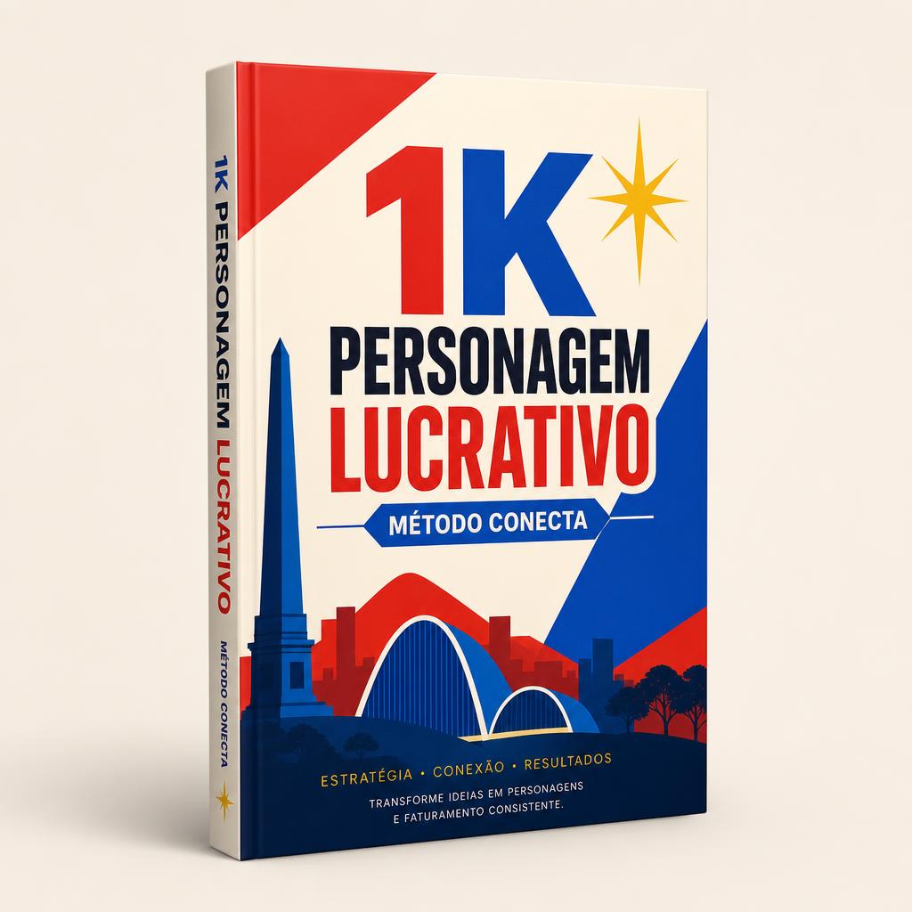 E-book 1k Personagem Lucrativo capa Método Conecta